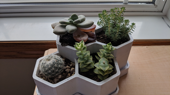 3D Print: Hex Cluster Planter